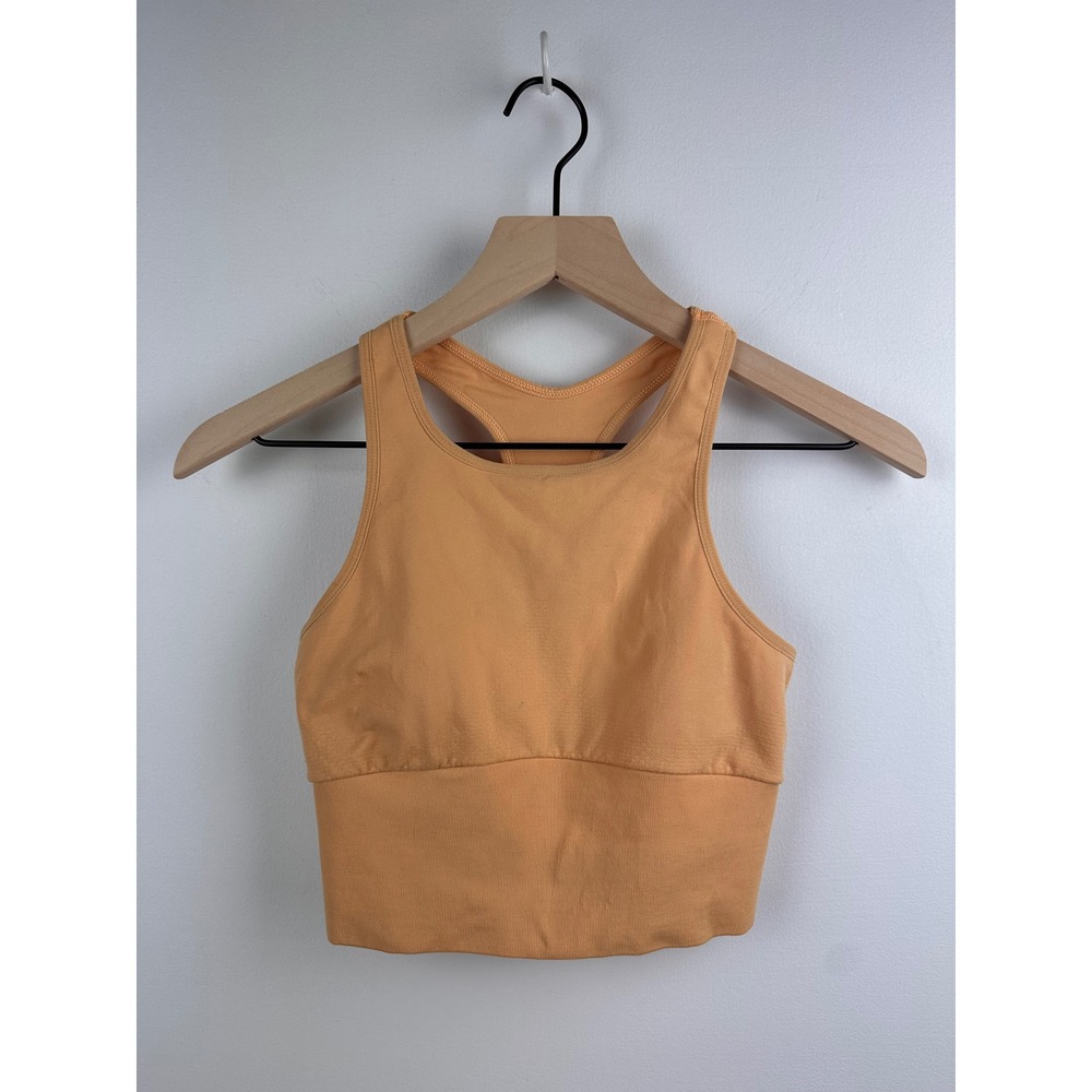 Free People FP‎ Movement XS/S Light Orange Racerback Active Tank Top Cutout